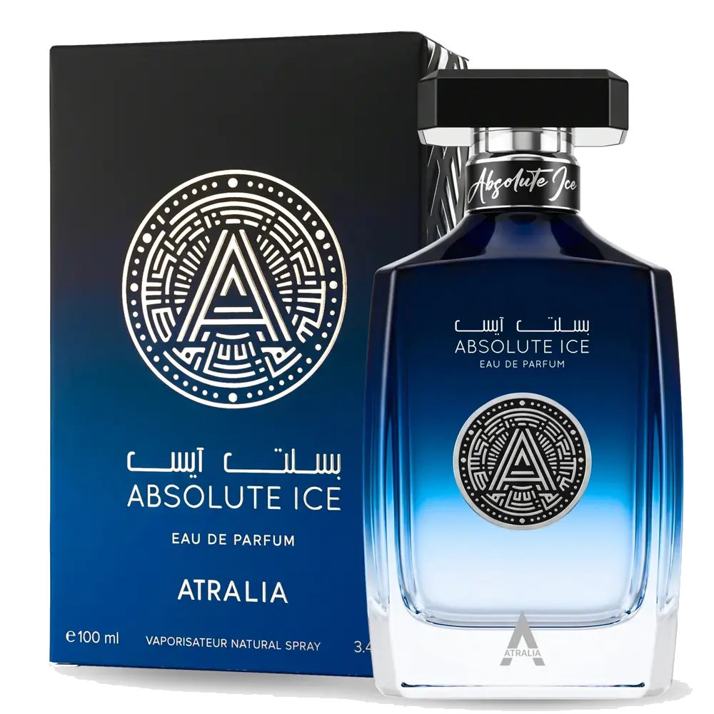 Atralia Absolute Ice perfume with bergamot, thyme, orange blossom and musk