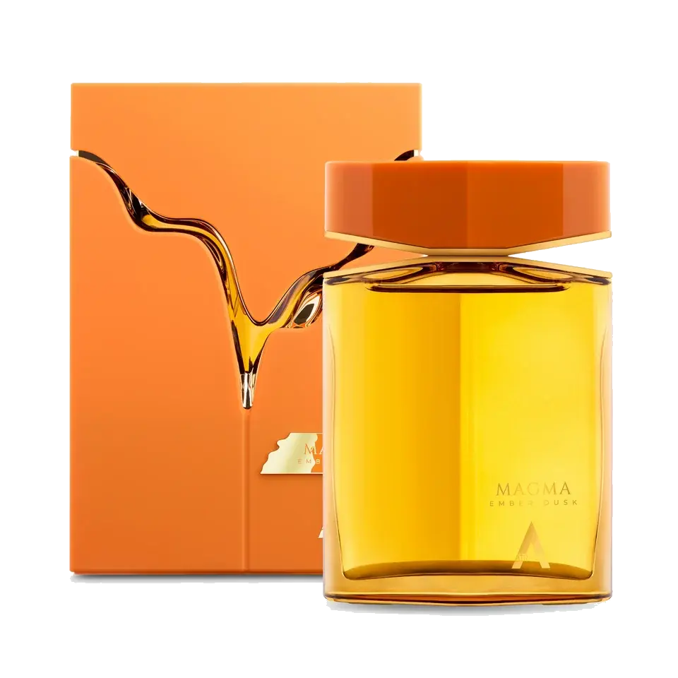 Atralia Magma Ember Dusk perfume with spice, honey, tonka and cedarwood